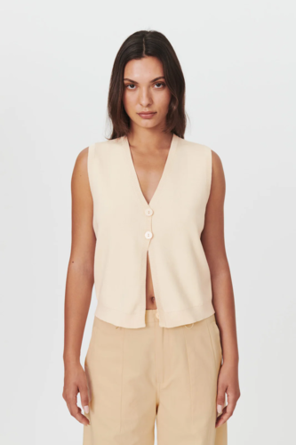 Golden knit vest