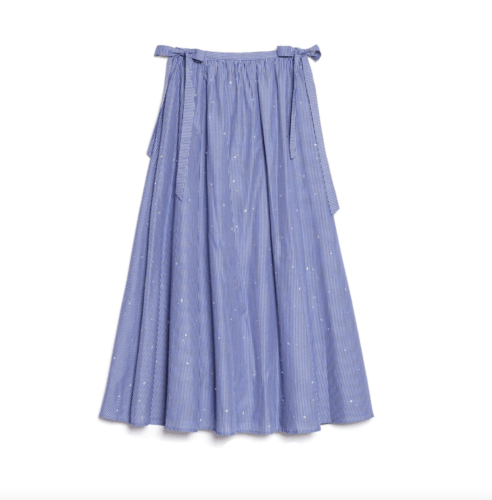Ivy Stripe Midi Skirt