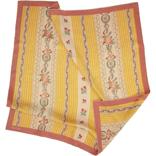 Classical yellow stripe scarf