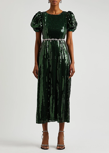 Arabesque Sequin Midi Dress