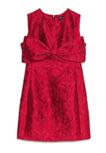 Tate rose jacquard mini dress