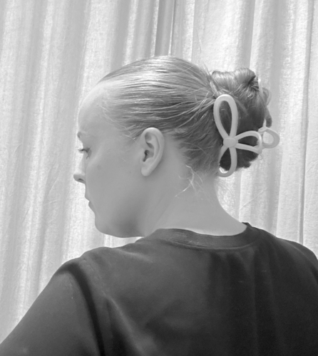 Rund sløjfe, off white