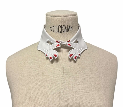 Collar hands, white