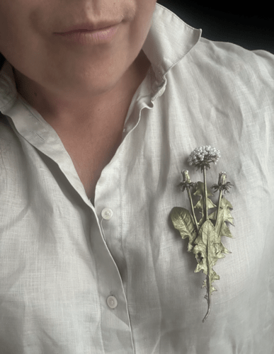 Mælkebøtte broche