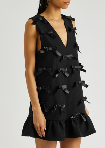 Bloom bow mini dress