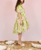Wave dance midi dress