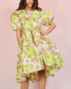 Wave dance midi dress