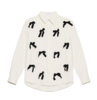 Penny velvet bow shirt