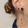 MISMATCHED CHAIN STUD EARRINGS