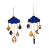 CLOUD & RAIN CHAIN DROP EARRINGS