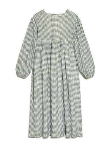 Heidi check midi dress