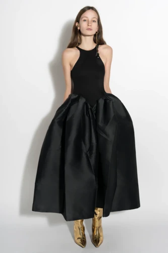 Rib jersey tank top dress