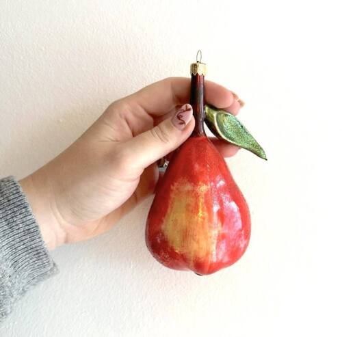 Glaspynt, rød pære