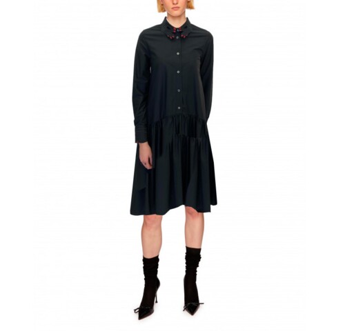 Poplin shirt dress