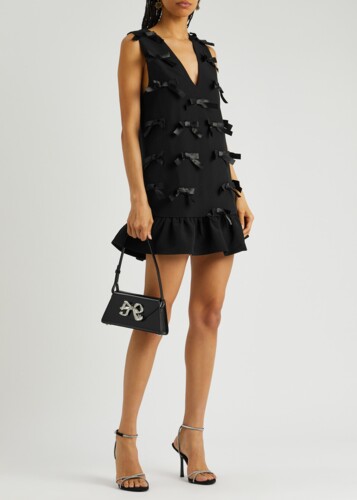 Bloom bow mini dress